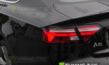 Задні ліхтарі Audi A5 рестайл red з динамічними поворотами фото