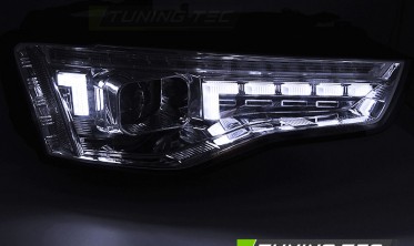 Диодные тюнинг фары передние (оптика) Audi A5 11-16 под ксенон фото