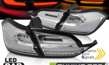 Led ліхтарі задні (стопи тюнінг) Ford Fiesta MK8 хром фото
