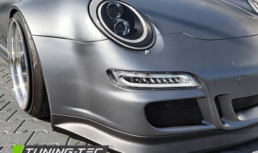 Ксеноновые фары передние PORSCHE 911 (997) черные фото