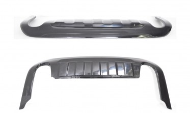 Накладка на задній бампер Volvo V60/S60 на дві труби фото