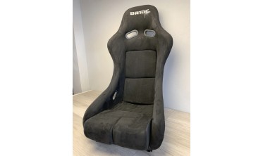 Спортивное автомобильное сиденье ковш GTR замш Bride Black фото