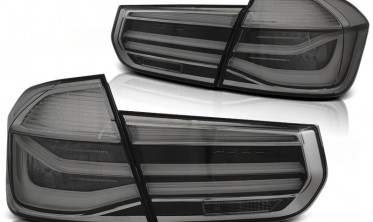 Задние тюнинг фонари (стопы) с диодами BMW 3 седан F30 тонированные фото
