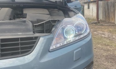 Чорні фари передні Ford Focus 2 рестайл з кільцями CCFL фото