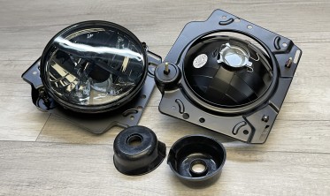Фары передние тюнинговые VW Golf 2 тонированные (smoke) фото
