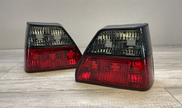 Тюнинговые задние фонари VW Golf 2 red-smoke фото