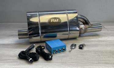 Глушитель прямоточный RM-motors с регулятором звука фото
