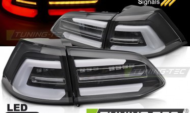 Диодные фонари задние (стопы тюнинговые) VW Golf 7 2013-2017 универсал, черные фото