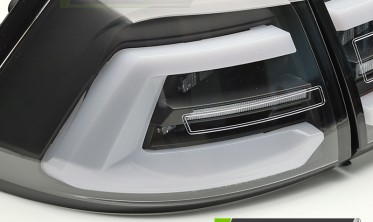 Диодные фонари задние (стопы тюнинговые) VW Golf 7 2013-2017 универсал, черные фото