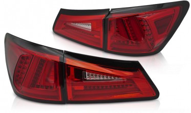 Діодні ліхтарі задні (стопи) LEXUS IS 2 червоно-білі фото