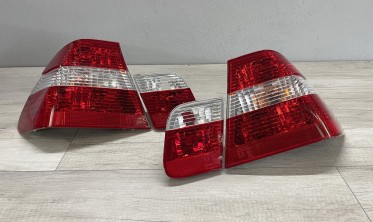 Задние фонари BMW E46 седан дорестайл red-white фото