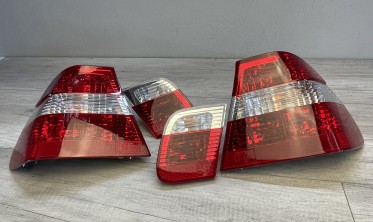Задние фонари BMW E46 седан дорестайл red-white фото