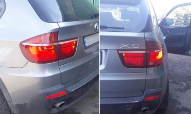 Тюнинговые фонари BMW X5 E70 дорестайл в стиле рестайлинг фото