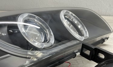 Тюнинговые фары передние Subaru Impreza с линзами и кольцами фото