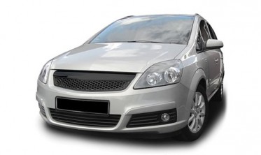 Решетка радиатора Opel Zafira B в стиле OPC черная матовая фото