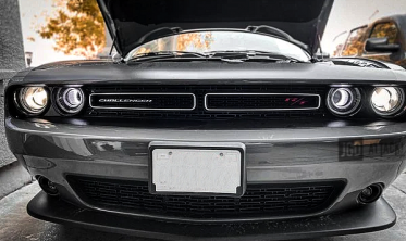 Вставки в фары LED Halo в стиле Demon Style (DODGE CHALLENGER 2015-2021) фото