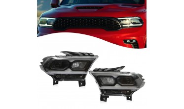 Светодиодные передние фары Dodge Durango 2021-2023 фото