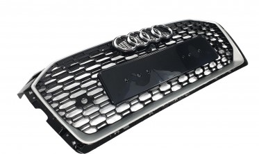 Тюнинговая решетка радиатора для Audi A5 F5 стиль RS5 Silver Black фото