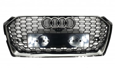 Тюнінгова решітка радіатора для Audi A5 F5 у стилі RS5 Chrome Black фото