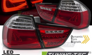 Тюнинговые задние фонари диодные BMW 3 sedan E90 2009-2011 с динамическими поворотами фото