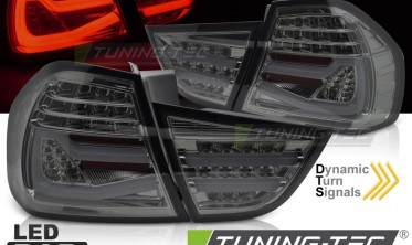 Темные задние фонари (стопы диодные) BMW 3 sedan E90 LCI  фото