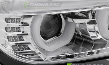 Передние фары BMW 3 F30, F31 2011-2015 с диодными поворотами фото