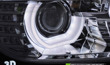 Передние фары BMW 3 F30, F31 2011-2015 с диодными поворотами фото