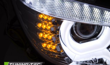 Передние фары BMW 3 F30, F31 2011-2015 с диодными поворотами фото