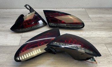 Светодиодные фонари задние Seat Leon 2 дорестайл red smoke фото