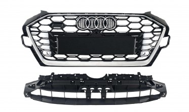 Тюнинг решетка радиатора в стиле S4 для Audi A4 B9 фото