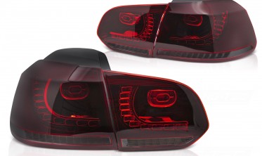 Фонари задние тюнинговые (стопы диодные) VW Golf 6 фото