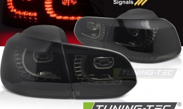 Диодные фонари задние VW Golf 6 тонированные фото