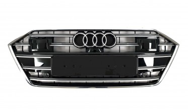 Радіаторна решітка стиль S для Audi A7 C8 під радари фото