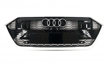 Тюнінг радіаторна решітка стиль RS для Audi A7 C8 під радари фото