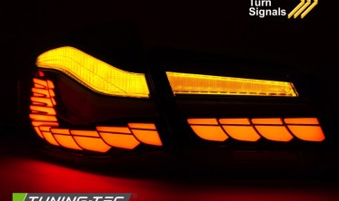 Ліхтарі задні Oled (стопи тюнінг) BMW 5 F10 червоні фото