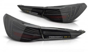 Задние тюнинг фонари BMW G22, G23 Laser look тонированные фото