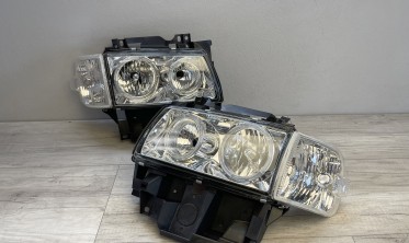 Тюнінгові фари передні Volkswagen T4 (коса фара) з кільцями фото