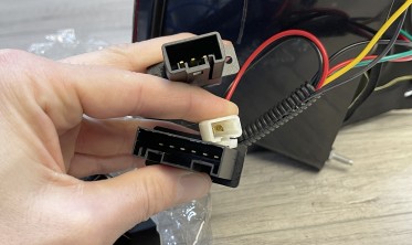 Задние светодиодные Led Bar фонари BMW X5 E53 красно-тонированные фото