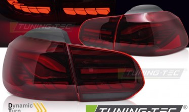 Фонари задние Oled (стопы тюнинг) VW Golf 6 красные фото