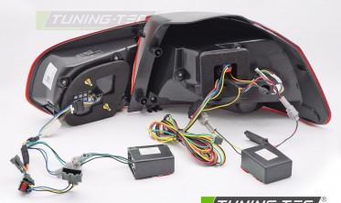 Фонари задние Oled (стопы тюнинг) VW Golf 6 красные фото