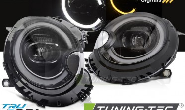 Фари передні діодні для Mini Cooper R55 R56 R57 R58 R59 чорні фото