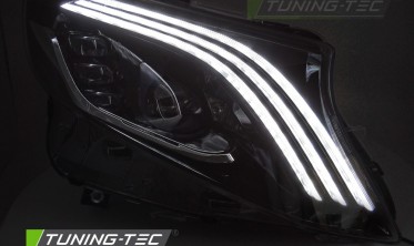 Фары передние диодные для Mercedes V-KLASA W447 Vito черные фото