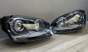 Фары передние VW Golf 5 / Jetta стиль GTI black фото