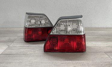 Тюнинговые задние фонари VW Golf 2 красно-хромированные фото