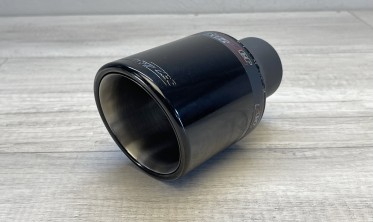 Насадка глушника чорна Buzzer ZZ106XS кругла 100 мм з вкладишем фото