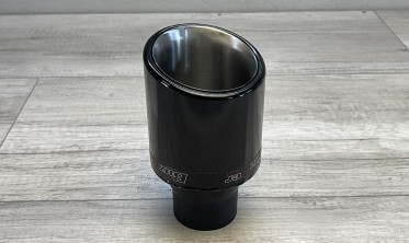 Насадка глушителя черная Buzzer ZZ106XS круглая 100 мм с вкладышем фото