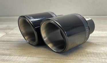 Насадка глушителя черная Buzzer ZZ106XS круглая 100 мм с вкладышем фото