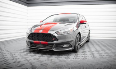 Центральная накладка на передний бампер Ford Focus 3 рест. ST  фото