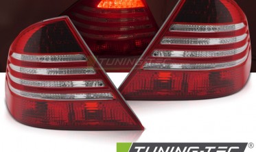 Тюнінгові задні ліхтарі (стопи) Mercedes S W220 червоно-білі фото