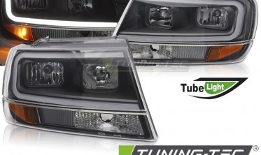Тюнінгові передні фари Jeep Grand Cherokee WJ TUBE LIGHT фото